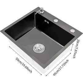 Startech Edelstahl 304 Klein 400 x 340 mm Handbetätigung