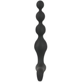 Black Velvets Analvibrator „Vibrating Anal Beads“ im Kugel-Design, 10 Vibrationsmodi, schwarz
