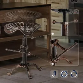 CLP 2er Set Barhocker Butch bronze