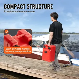 Vevor Marine-Kraftstofftank 24 L Kunststoff rot