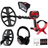 Minelab Metalldetektor Vanquish 540 Pro Paket, Multifrequenz rot|schwarz