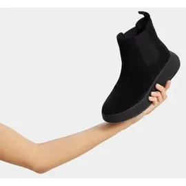 FitFlop F-Mode Suede Flatform Chelsea Boots schwarz 40