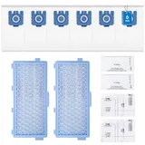 ogodeal Zubehörset Filter für Miele Staubsauger [Compact C1&C2, Complete C2&C3, 3 GN Staubsaugerbeutel+3 HEPA Filter+6 Mikrofilter, Ersatzteile Staubsaugerfilter Zubehör für Miele Serie