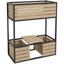 Outsunny Hochbeet 83 x 39 x 100 cm Braun