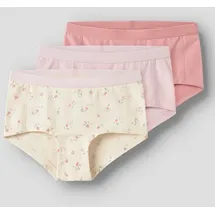 NAME IT Mädchen Nkfhipster 3P Flower Noos, Turtledove, Numeric_146 - numeric_146
