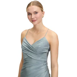 Vera Mont Abendkleid Glitzer-Look Blau/Silber 40