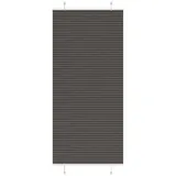 vidaXL Plissee Schwarz 90x200 cm Stoffbreite 89,4 cm Polyester, Faltrollo, Klemmfix, Plisseerollo, Jalousie, Rollo, Plisseerollo für Fenster