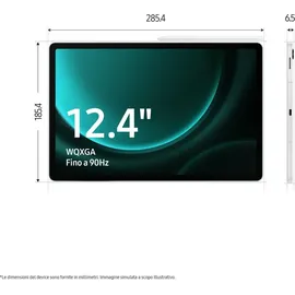 Samsung Galaxy Tab S9 FE+ 12.4'' 8 GB RAM 128 GB Wi-Fi Grey