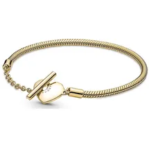 Pandora Armband mit T-Verschluss Herz gold 569285C00-18 Größe 18