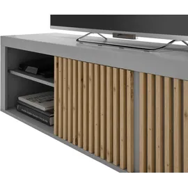 Stolkom Jasper TV-Lowboard 150x40x40 cm Grau MDF/Spanplatte