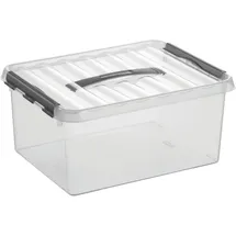 SUNWARE Aufbewahrungsbox Q-line H6162602 15l Deckel Tragegriff tr