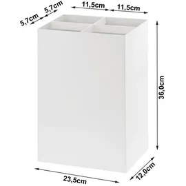 Yamazaki SMART Schirmständer 23,5x36x12cm weiß