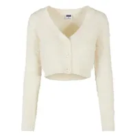 URBAN CLASSICS Ladies Cropped Feather Cardigan - Gr.: M