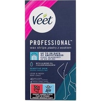 Veet Easy-Gelwax Kaltwachsstreifen Körper & Beine Sensible Haut 40 St.