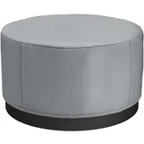 Vevor Abdeckung für Whirlpool Staubabdeckung wasserdicht, Rund Grau 200x200x85cm