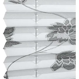 GARDINIA Plissee Concept Flowers and Plants 60 x 130 cm blüte dekor/weiß