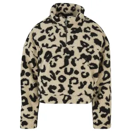 URBAN CLASSICS Aop Sherpa Halbzippullover Sand Leo XS