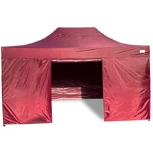 GRASEKAMP Faltpavillon Modena 3 x 4,5 m Rot
