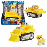 Paw Patrol Fahrzeuge Rescue Knights Deluxe Autos mit Spiel-Figuren, Figur:Rubble