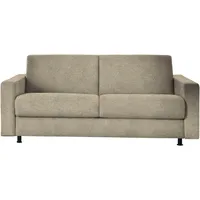Schlafsofa BALI "Messina", hellbraun, B:195cm H:84cm T:100cm, 100%Polyester, Sofas, Schlafsofa, Dauerschläfer in 140 und 160er Breite. 3 Matratzen zur Auswahl