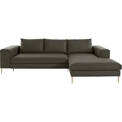 Polsterecke OTTO PRODUCTS "Finnja, L-Form", grün, B:277cm H:83cm T:170cm, Struktur fein: aus recycleten PET-Flaschen (100% PES), Sofas, XXL-Ecksofa