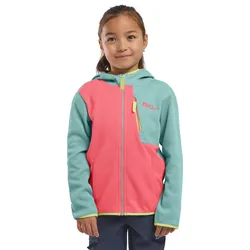 Softshelljacke JACK WOLFSKIN "ACTAMIC GRID MIDLAYER K", Kinder, Gr. 128, sunset, coral, Oberstoff: 100% POLYESTER; Kontrastmaterial 1: 100% POLYESTER; Futter 1: 100% POLYESTER ; Futter 2: 100% POLYESTER, Jacken