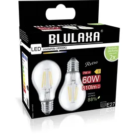 HWH LED-Lampe 49799 7 W E27 neutralweiß 2 St.