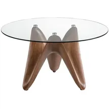 ac angel cerda Angel Cerda Ø 130 cm transparent/walnuss