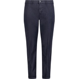 MAC Hose Chino Turn Up in dunkelblauem Stretch Gabardin-D40