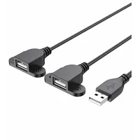 Andtobo USB Y Splitter Kabel, USB 2.0 A Stecker