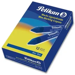 Pelikan Wachs-Signierkreide 12 Stück blau