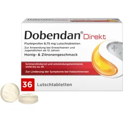 Dobendan Direkt Lutschtabletten - Schmerzlinderung bei Halsschmerzen 36 St