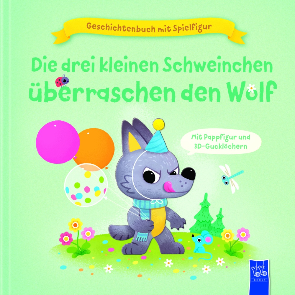 Geschichtenbuch Mit Spielfigur -Die Drei Kleinen Schweinchen Überraschen Den Wolf - Julie Harman  Pappband