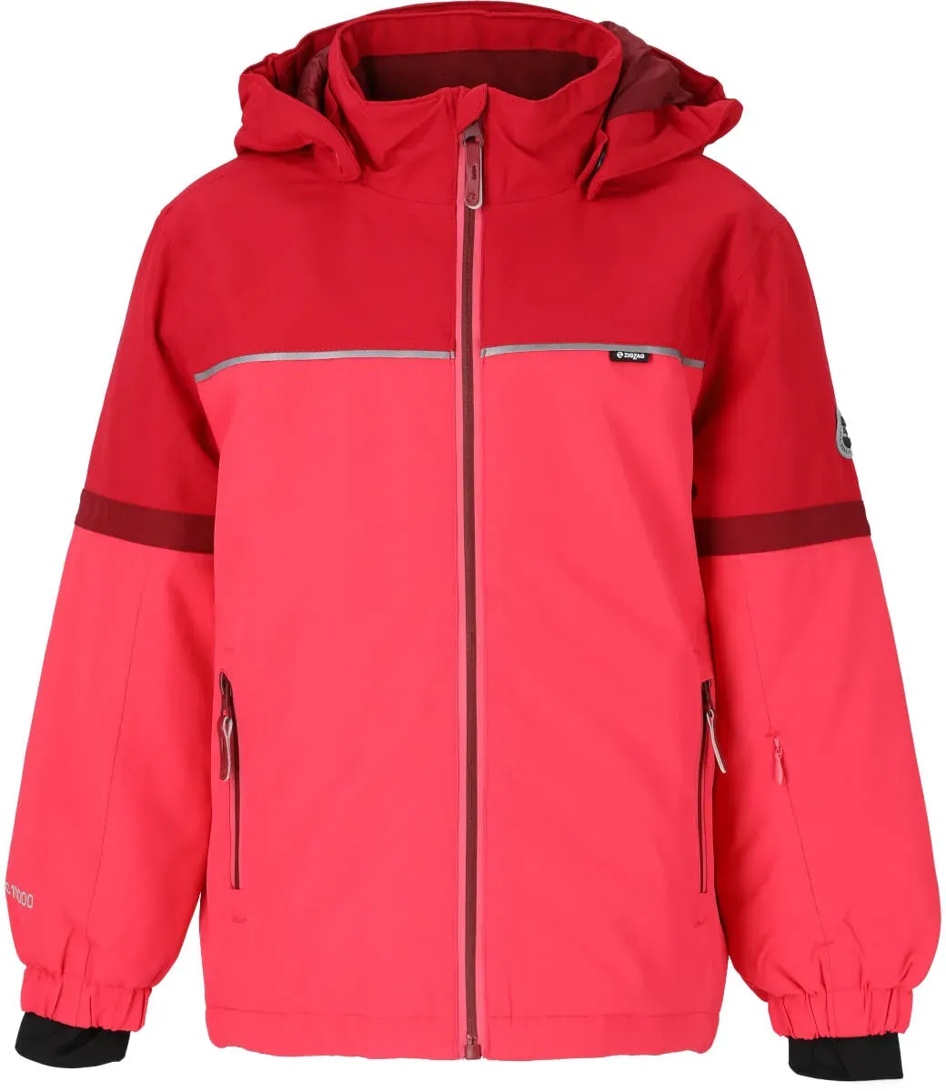 Zigzag Winter-Skijacke Parson W-PRO 10.000 (wasserdicht, atmungsaktiv) crimsonrot Kinder