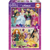Educa - Disney Princess, 2x48 Teile Puzzle