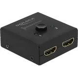 DeLock HDMI 2 - 1 Umschalter bidirektional 4K 60 Hz kompakt