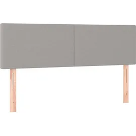 vidaXL Boxspringbett 140 x 200 cm Hellgrau
