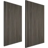 Tectake tectake® Akustikpaneele, Sonic Wall Holzoptik - Eiche grau,
