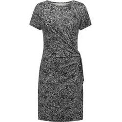 Ragwear  Kleider Shirtkleid Knotta Print  in Blau, EU L