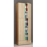 VCM Lona Aktenschrank 70 x 39 x 200 cm braun