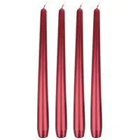 Wiedemann Kerzen Edelglanz Spitzkerzen 240 mm rot 4 St.