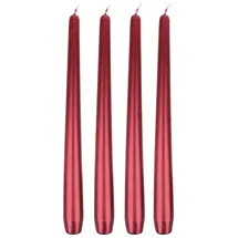 Wiedemann Kerzen Edelglanz Spitzkerzen 240 mm rot 4 St.