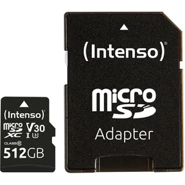 Intenso microSDXC 512GB C10 UHS-I Professional + Adapter