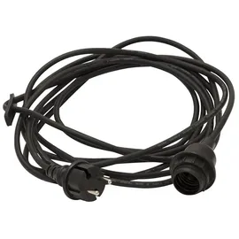 StarTrading Kabel mit E27 Lampenfassung für Lampenschirme/Hängeleuchten 5m