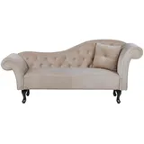 Beliani Chaiselongue Beige, - 2 Jahre Gewährleistung - mind. 14 Tage Rückgaberecht - Beige