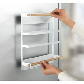 Wenko Küchenregal Magna Magnetisches Regal zur Befestigung ohne Bohren Weiß