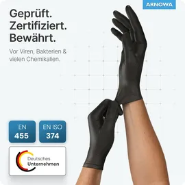 arnomed LATEX BLACK schwarz, 100 Stück, XL