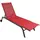 VCM Sonlas Sonnenliege 192 x 58 x 32 cm Rot