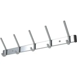 haarmann gmbh Wandgarderobe Alu.F1 naturf.9 Hut-/9 Mantelh.L.1300mm Hakenabstand 150mm