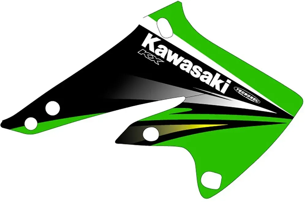 Tecno-x Kawasaki Kx250f 2004-2005 Grafik-kit - Green / Black - One Size